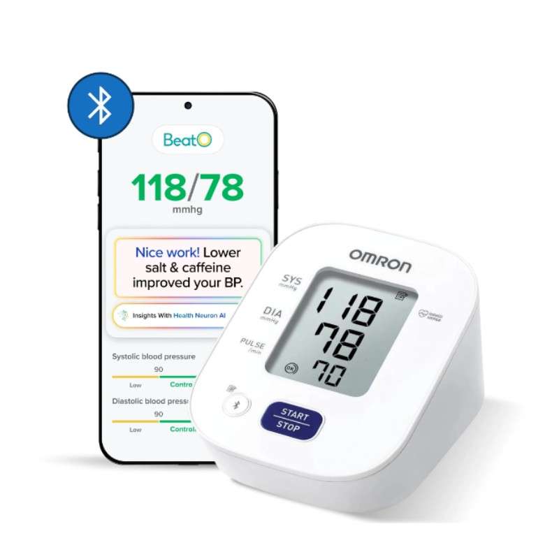 OMRON HEM-7140T1 Bluetooth BP Monitor Powered by BeatO App