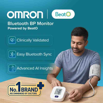 OMRON HEM-7140T1 Bluetooth BP Monitor Powered by BeatO App